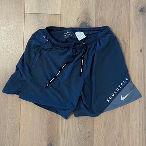 Nike x SoulCycle DriFit Running Shorts XL Blue